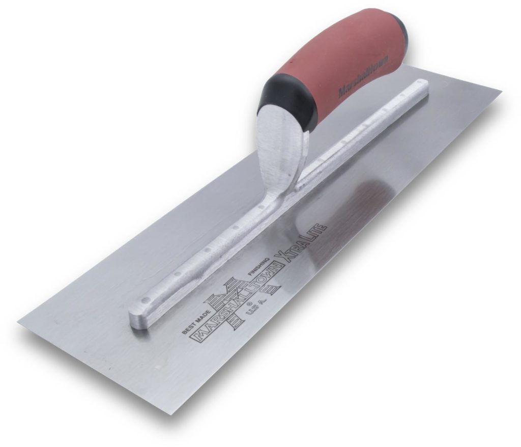 Marshalltown 14" X 4" Finishing Trowel - Curved W/DuraSoft Handle ...