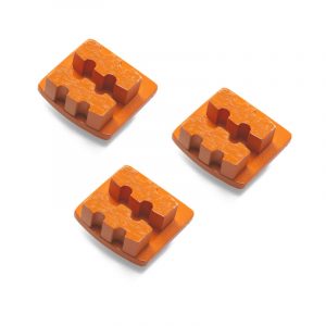 Photo of Husqvarna Redi Lock® 20-Grit Double Segments – Orange (3-Pack)